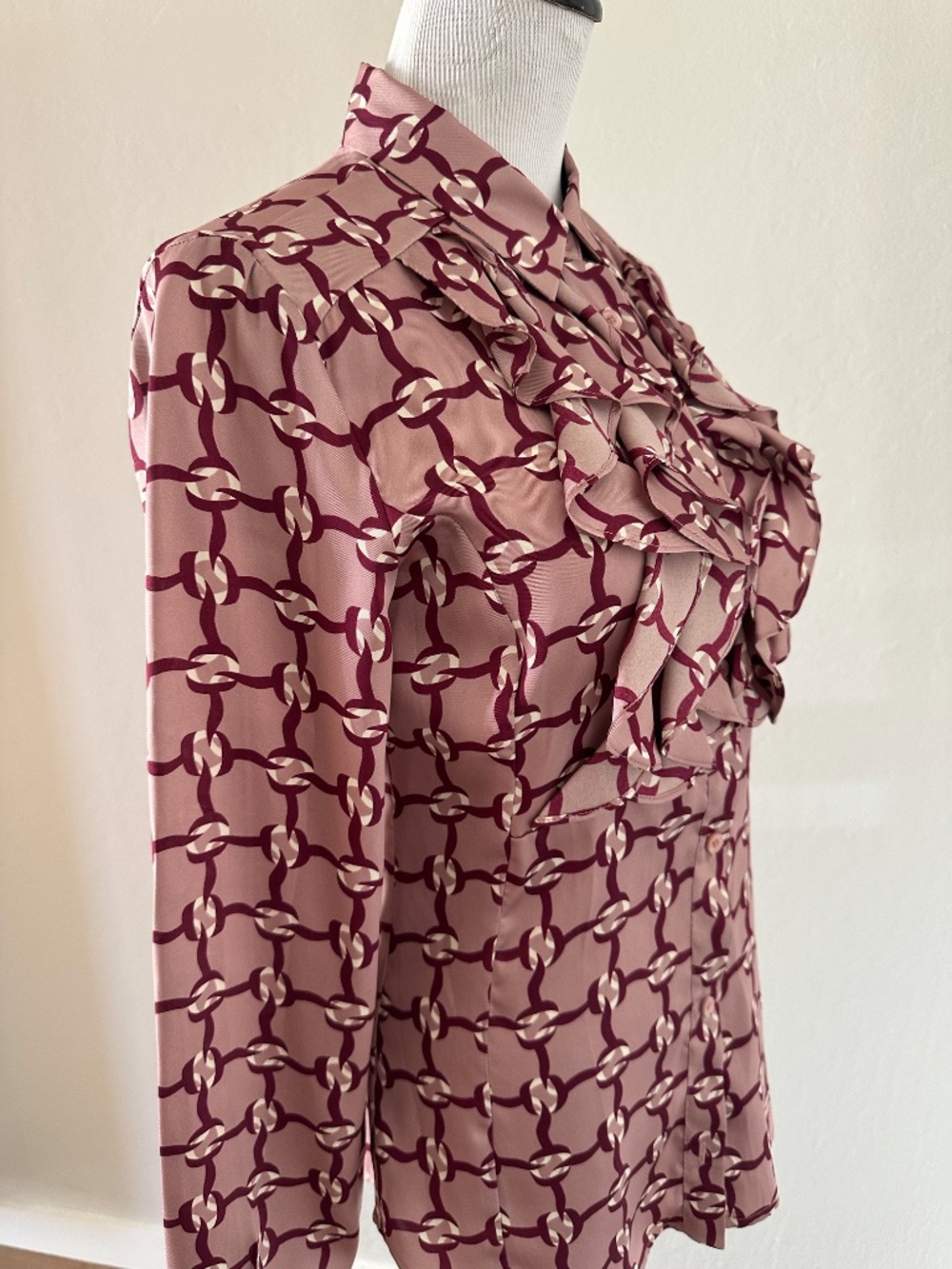 LOVE MOSCHINO Button Down Ruffle Shirt - Picture 5 of 8